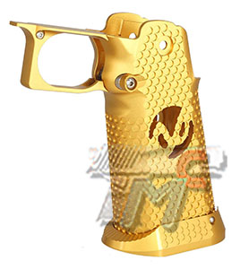 5KU CNC Aluminum Grip Type-3 for Marui Hi-Capa GBB (Gold) - Click Image to Close